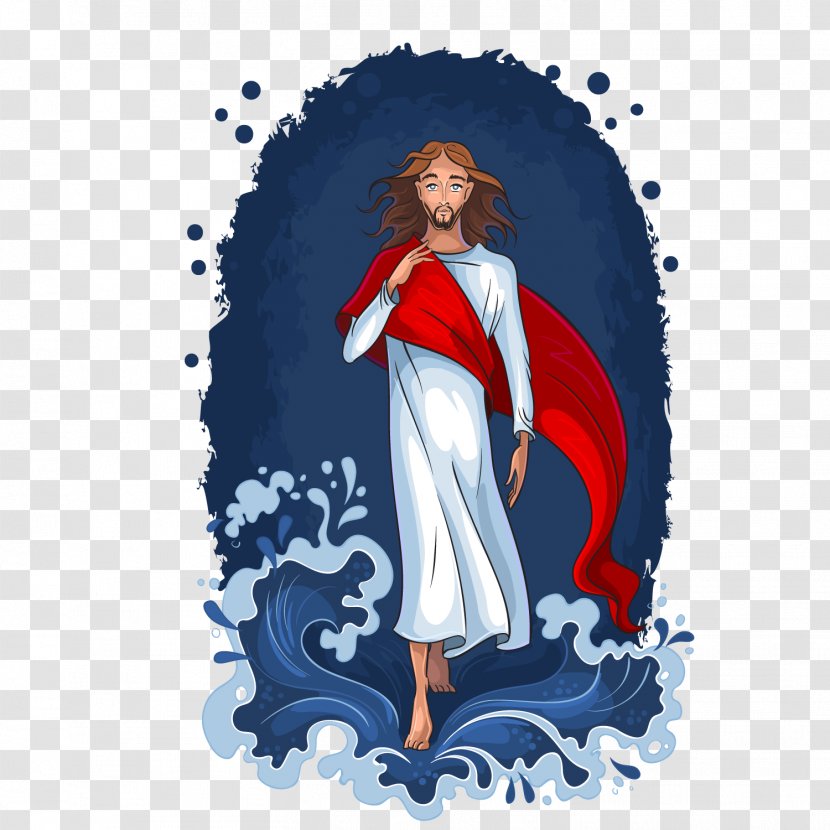 Royalty-free Stock Photography Illustration - Mythical Creature - Vector Jesus Resurrection Waves Come Back Transparent PNG