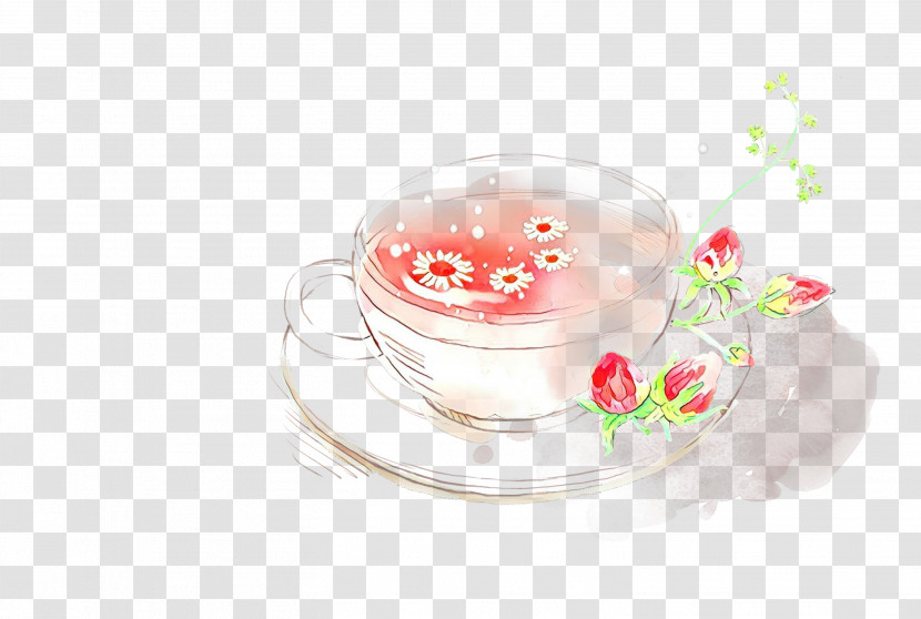 Pink Teacup Food Cup Drink Transparent PNG