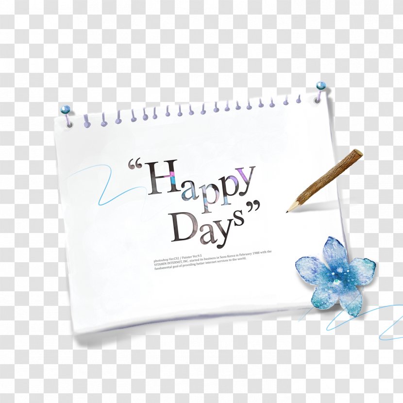 Paper Notebook Illustration - Photographic - Calendar Transparent PNG