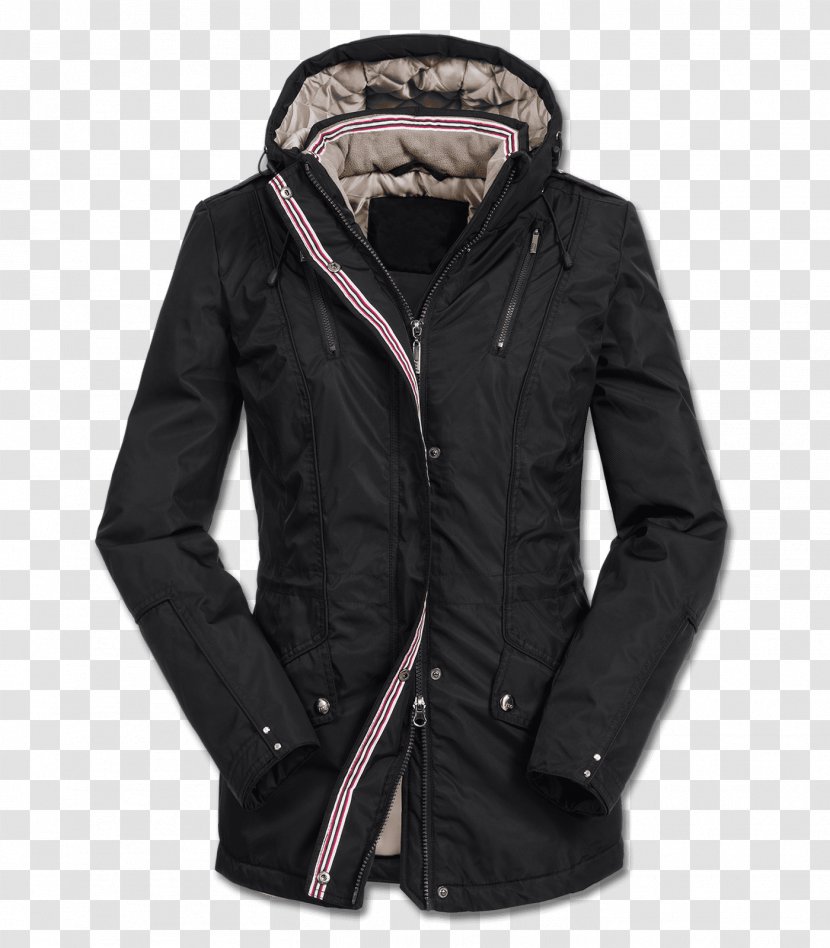 CAMILLA RIDE PARKA Parca Jacket Overcoat Black - Winter Coat Transparent PNG