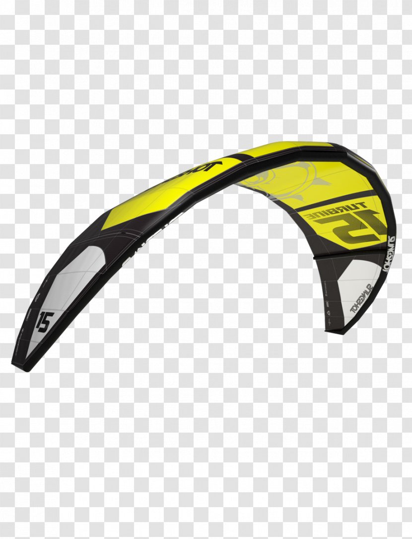 Kitesurfing Power Kite Airborne Wind Turbine - Yellow Transparent PNG