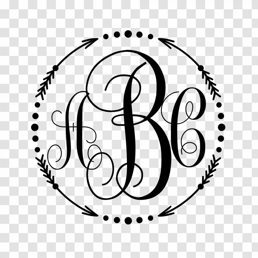 T-shirt Decal Monogram Sticker Printing - Silhouette - Initials Transparent PNG