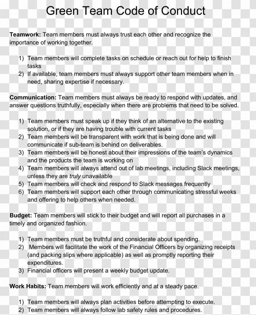 Code Of Conduct Ethical Business Ethics Document Transparent Png