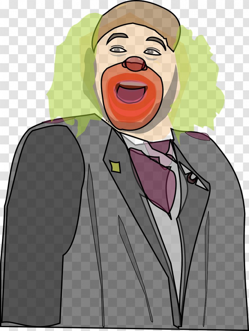 Vector Graphics Clown Clip Art Brozo Humour - Mouth Transparent PNG