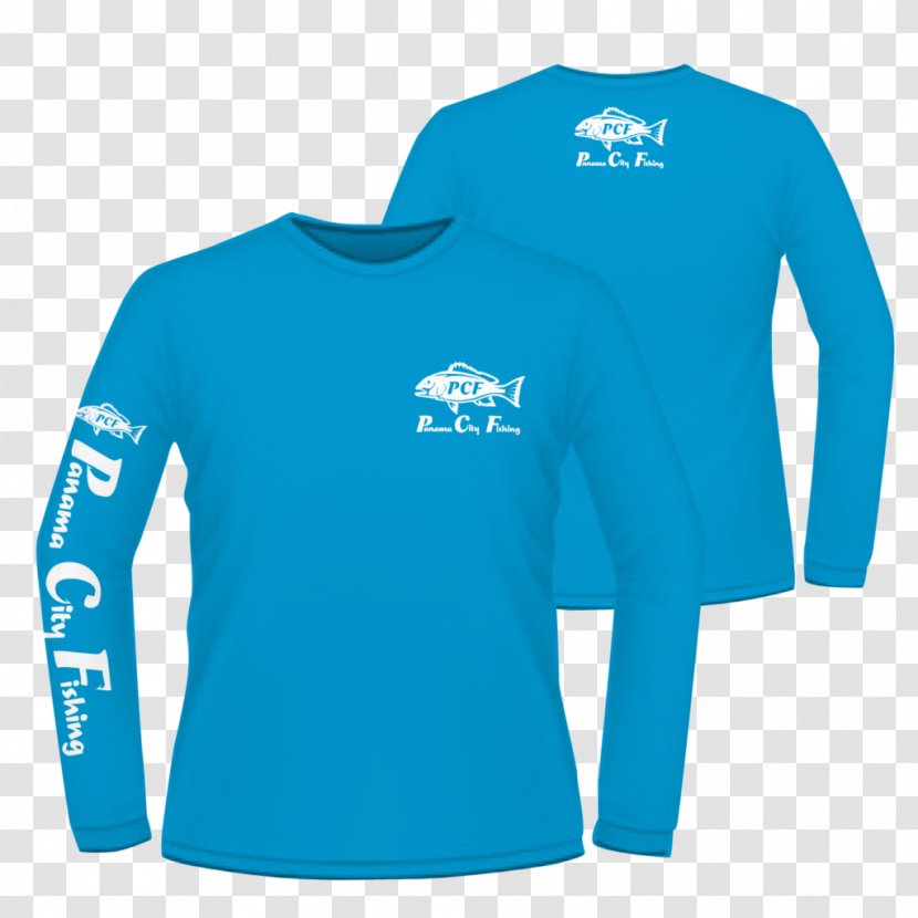 Long-sleeved T-shirt Hoodie - Azure Transparent PNG