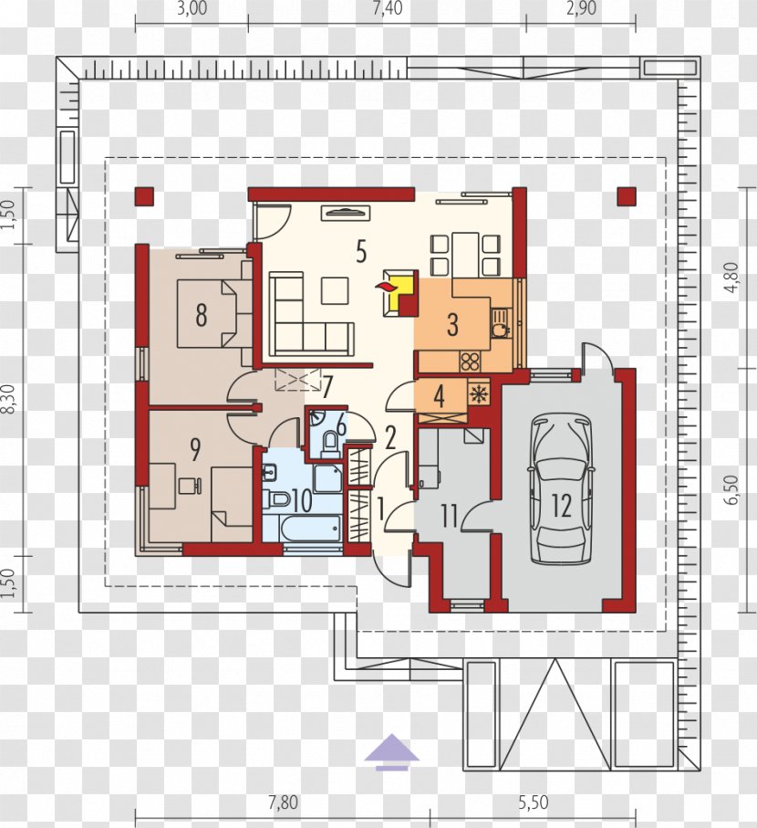 Floor Plan House Room Transparent PNG