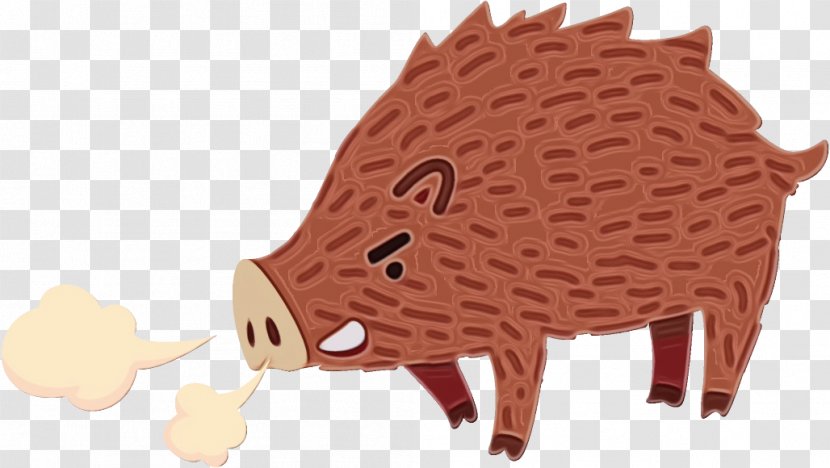 Hedgehog Boar Erinaceidae Snout Suidae - Paint - Livestock Animal Figure Transparent PNG