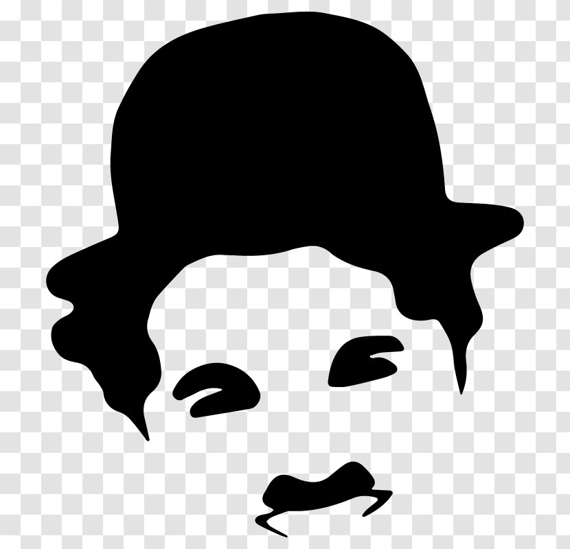 Stencil Silhouette Clip Art - Film Director - Charlie Chaplin Transparent PNG