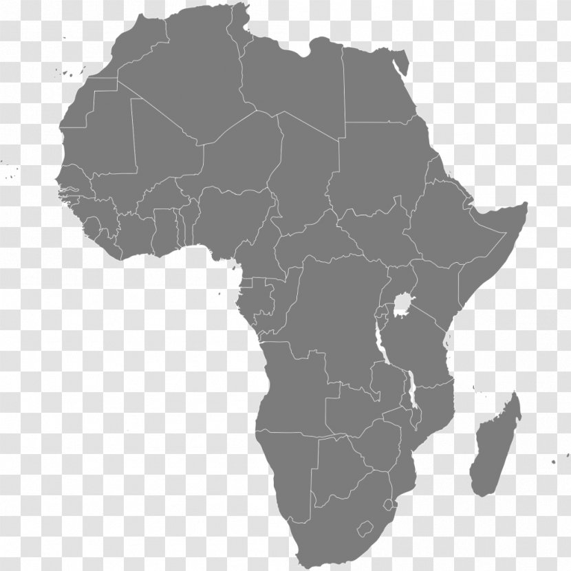 Africa - Inkscape - Black And White Transparent PNG