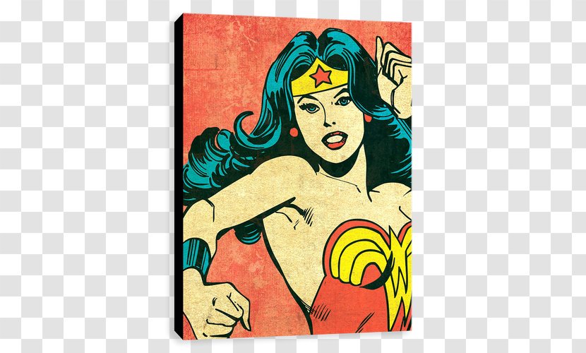 Wonder Woman Batman Superwoman Pop Art Transparent PNG