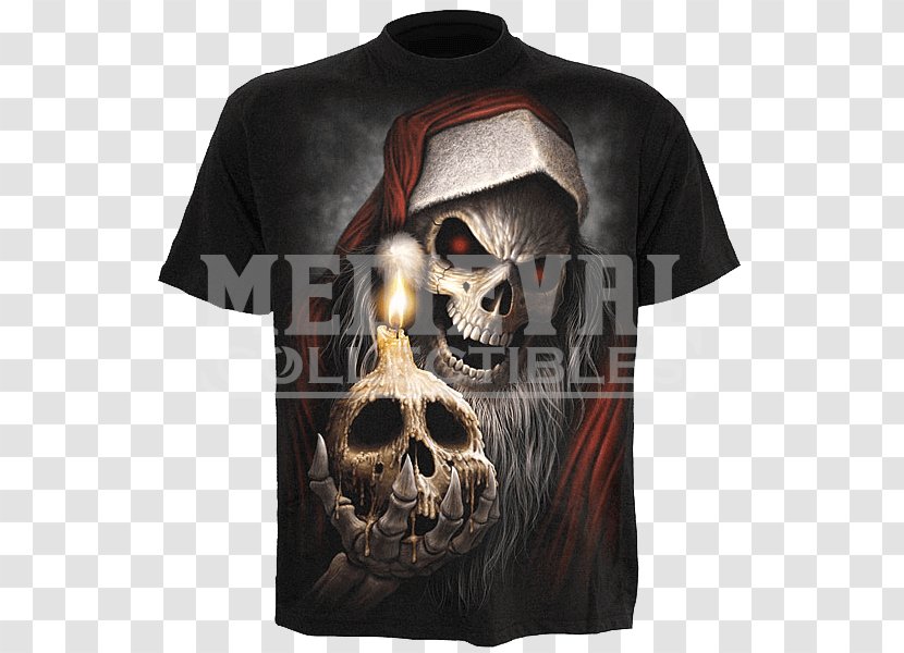 T-shirt Sleeve Death Clothing Skull - T Shirt Transparent PNG