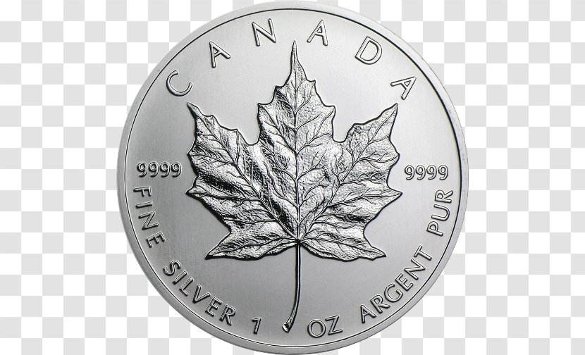 Canada Canadian Silver Maple Leaf Gold Coin - Monster Transparent PNG