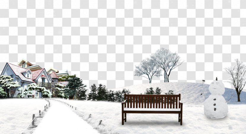 Snow Winter - Tiff - Housing Snowman Background Material Transparent PNG