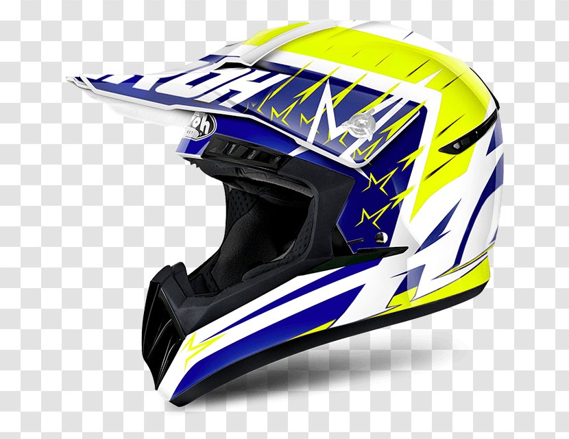 Motorcycle Helmets AIROH Motocross - Lacrosse Helmet - Road Shop Transparent PNG