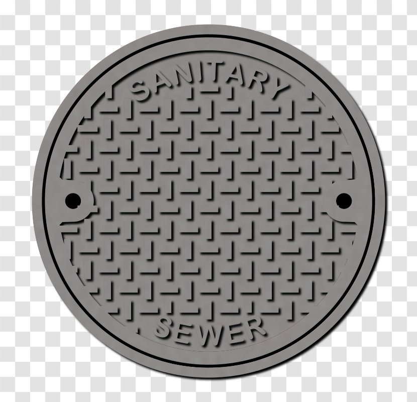 Manhole Cover Separative Sewer Sewerage Clip Art - Vector Transparent PNG