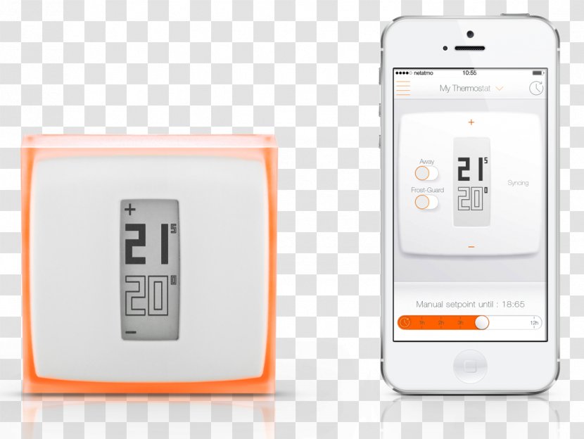 Programmable Thermostat Netatmo Smart Home Automation Kits - Electronics - Colorbox Transparent PNG