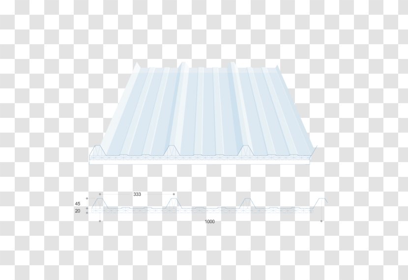 Rectangle Daylighting Material - White - Angle Transparent PNG