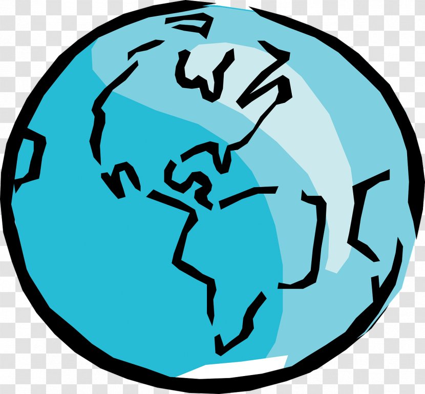 Earth Globe World Clip Art - Black And White Transparent PNG