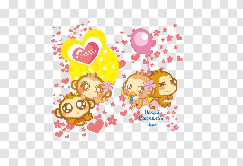 Download Illustration - Heart - Love Monkey Transparent PNG