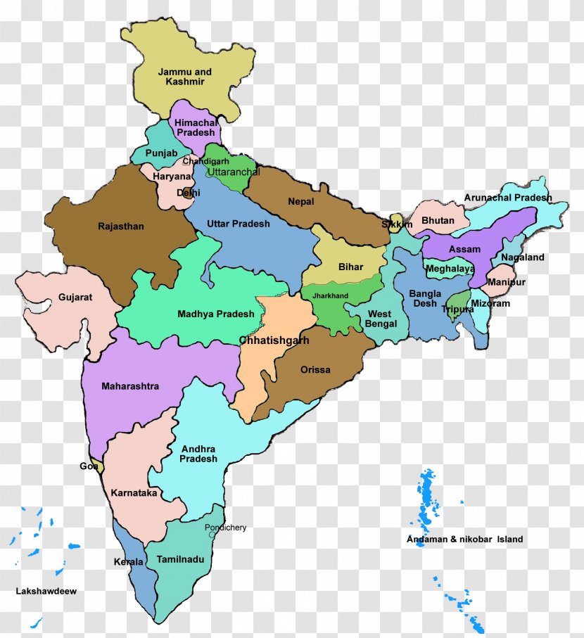 Uttar Pradesh Northeast India Siliguri Corridor States And Territories Of Information - Maps Transparent PNG