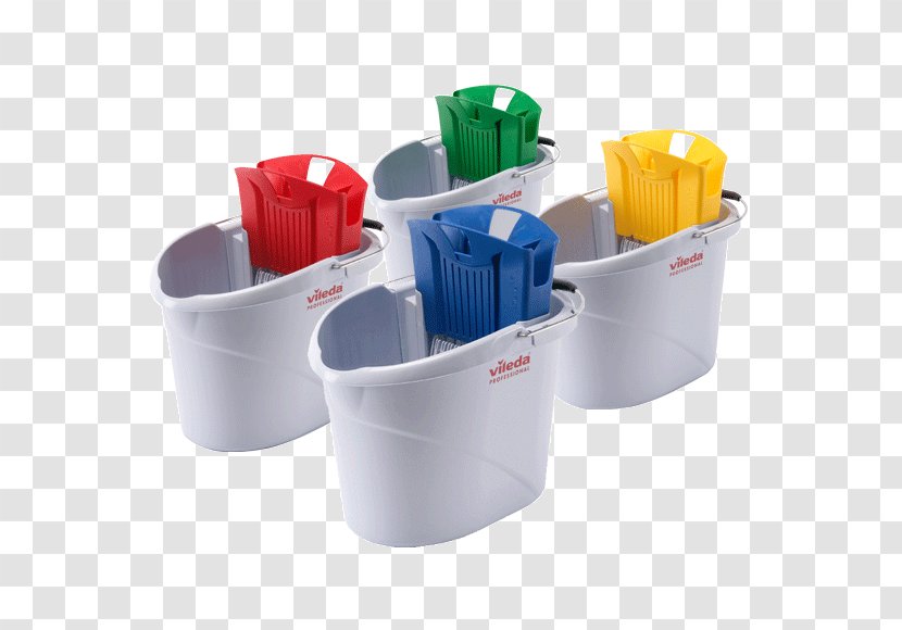 Mop Bucket Vileda Plastic Cleaning - Cleanroom Transparent PNG