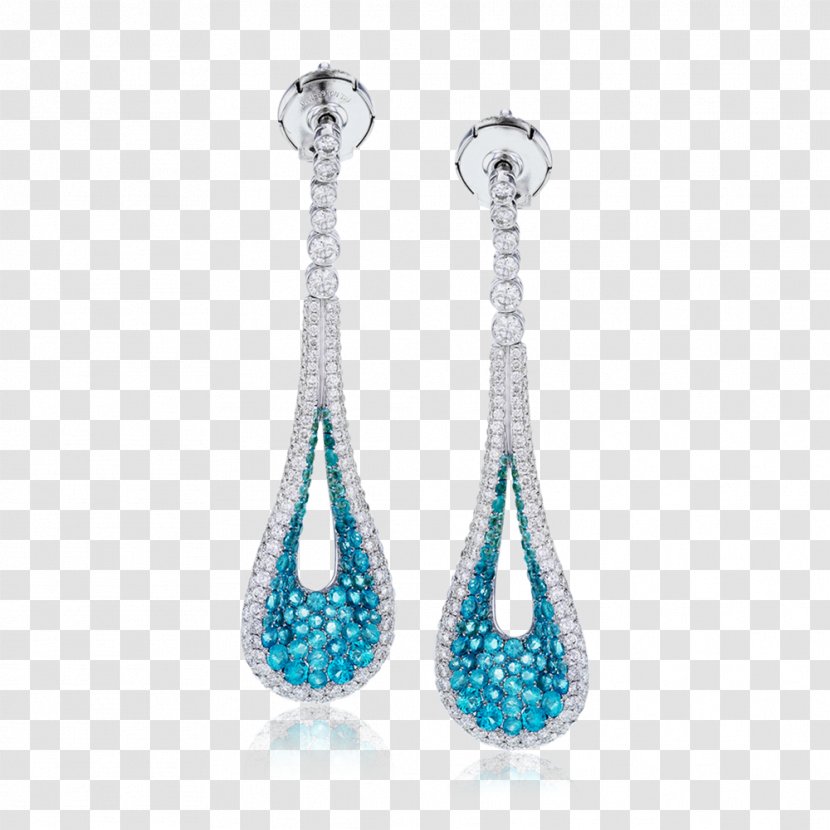 Earring Jewellery Diamond Filigree Cubic Zirconia - Turquoise Transparent PNG