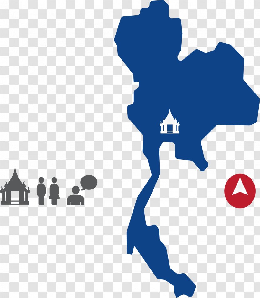 Thailand Vector Map Royalty-free - Tourist Transparent PNG