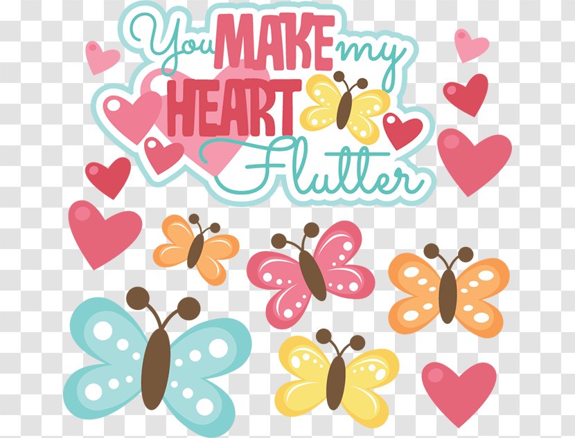 Heart Butterfly YouTube Valentine's Day Clip Art - Text - Caterpillar Transparent PNG