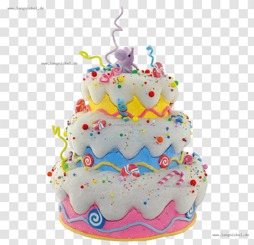 Birthday Cake Sugar Torte Decorating Royal Icing Transparent PNG