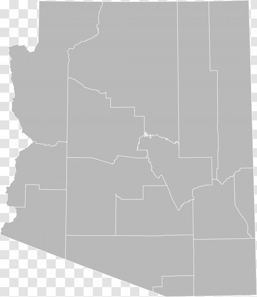 Arizona Map Clip Art - Rectangle Transparent PNG