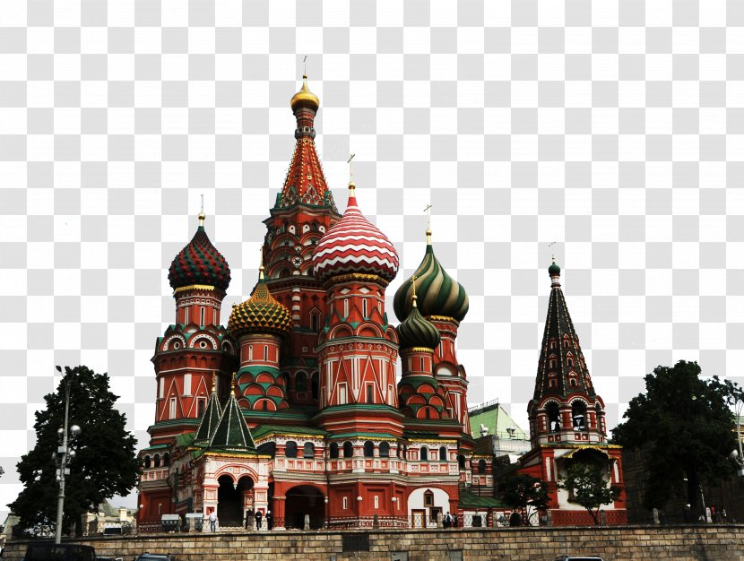 Saint Basil's Cathedral Tsar Bell Red Square Spasskaya Tower Moscow Kremlin - Russia Attractions Transparent PNG