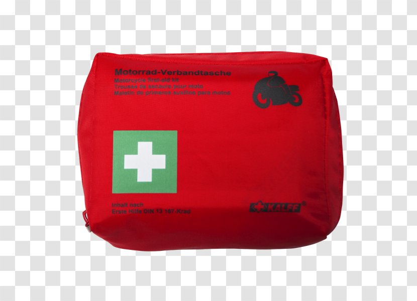 Motorcycle First Aid Supplies Kits Emergency Herring Buss - Red Transparent PNG