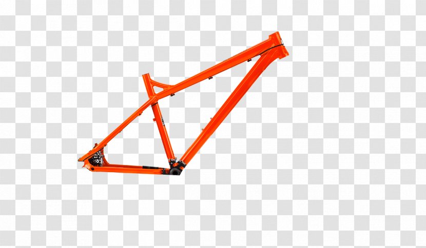 27.5 Mountain Bike Bicycle Frames Freeride - Hardtail - Orange Frame Transparent PNG