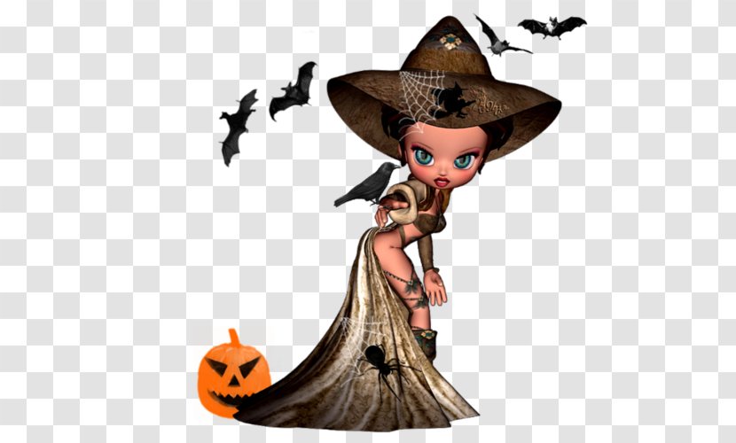 Halloween Jack-o'-lantern Witchcraft Image - Watercolor Transparent PNG