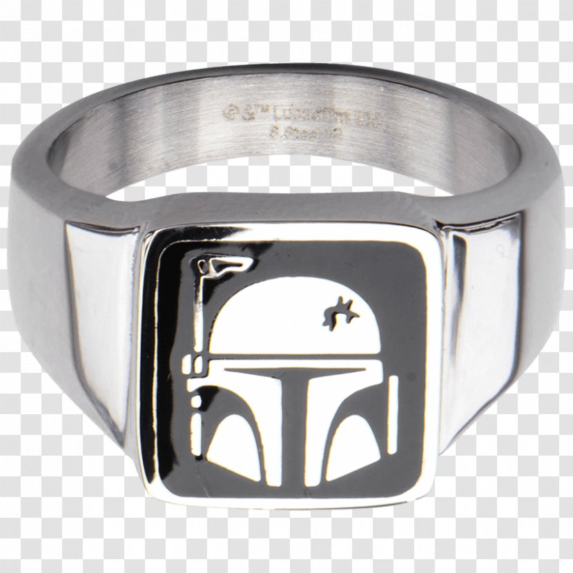 Ring Boba Fett Stormtrooper Anakin Skywalker Kylo Ren - Sae 316l Stainless Steel Transparent PNG