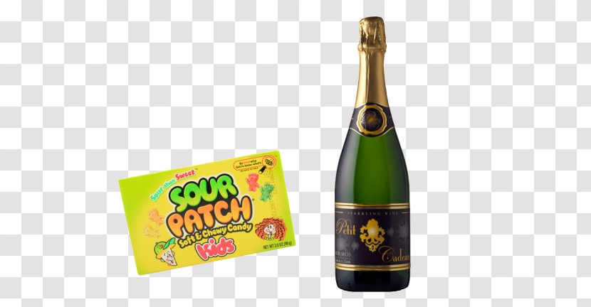 Champagne Sparkling Wine Sour Patch Kids Liqueur - Glass Bottle - Classic Peanuts Thanksgiving Transparent PNG