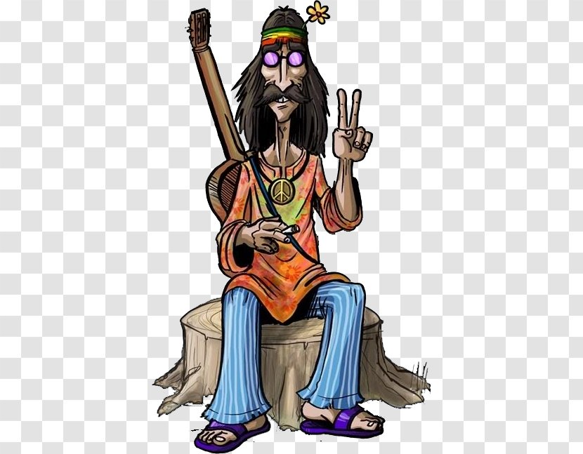Hippie 1960s Peace Symbols Counterculture - Hippies Transparent PNG
