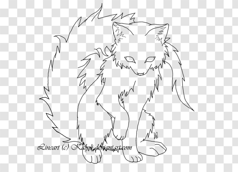 Whiskers Cat Line Art Drawing White Transparent PNG