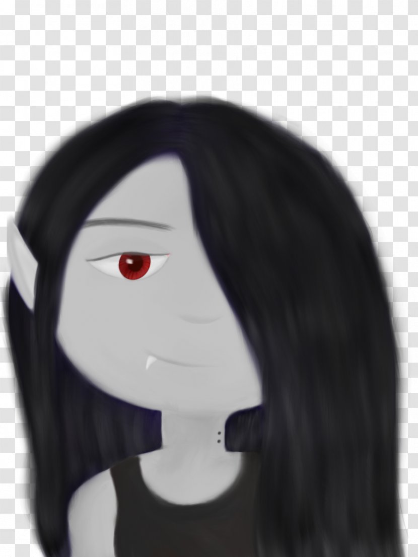 Forehead Black M - Hime Cut - Marceline The Vampire Queen Transparent PNG