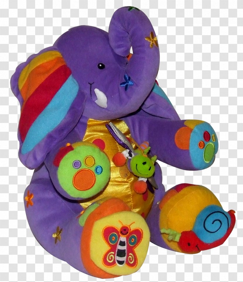 Asian Elephant Stuffed Toy - Elephants In Thailand - Purple Transparent PNG