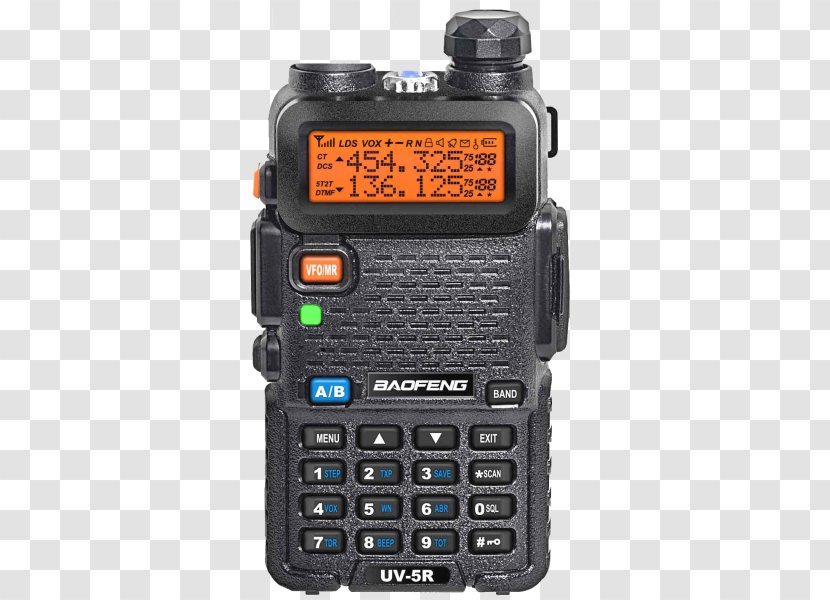 Handheld Two-Way Radios Baofeng UV-5RE BF-F8HP Very High Frequency - Radio Transparent PNG