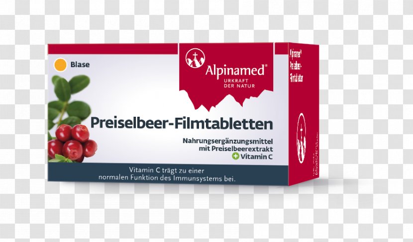 Lingonberry Dietary Supplement Filmtablette Cranberry - Urinary Tract Infection - Tablet Transparent PNG