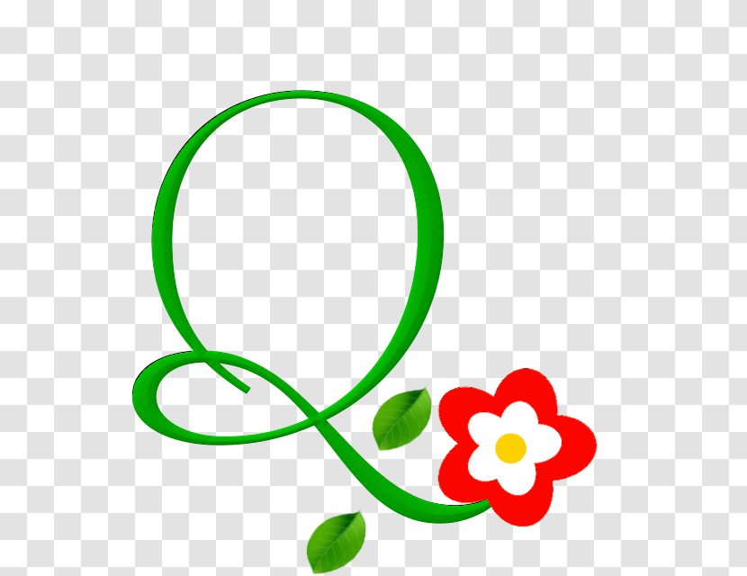 Smile -m- Clip Art Flora Alphabet - Green - Alfabeto Floral Transparent PNG