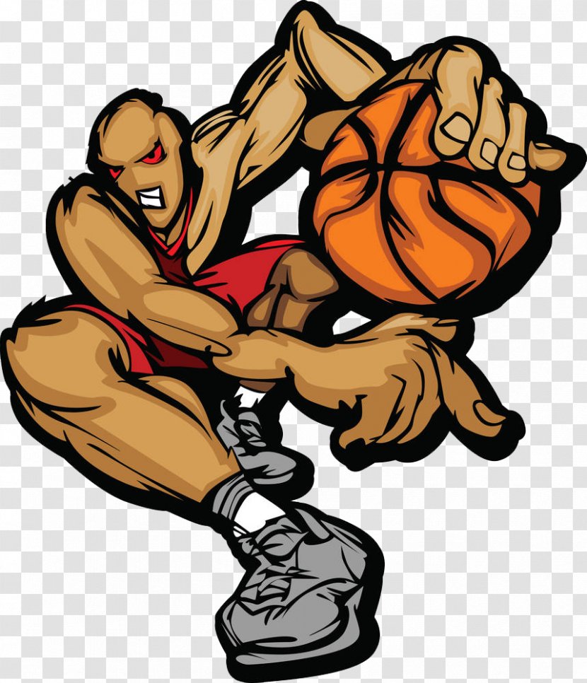 Basketball Cartoon Royalty-free Illustration - Art - The Giant Plays Transparent PNG
