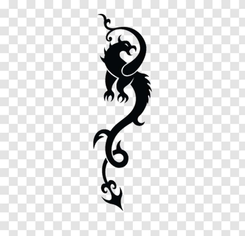 Tattoo Decal Design Dragon Sticker - Artwork Transparent PNG