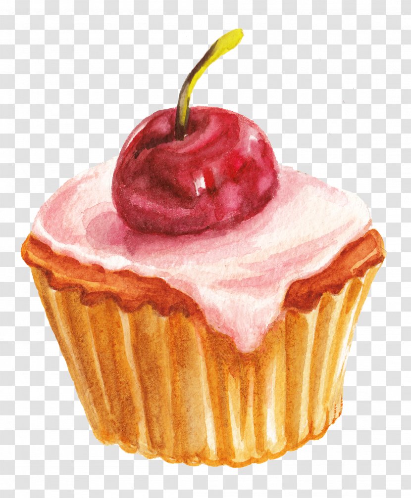 Cupcake Stock Photography Watercolor Painting Royalty-free - Baked Goods - Poppy Seed Muffin Transparent PNG