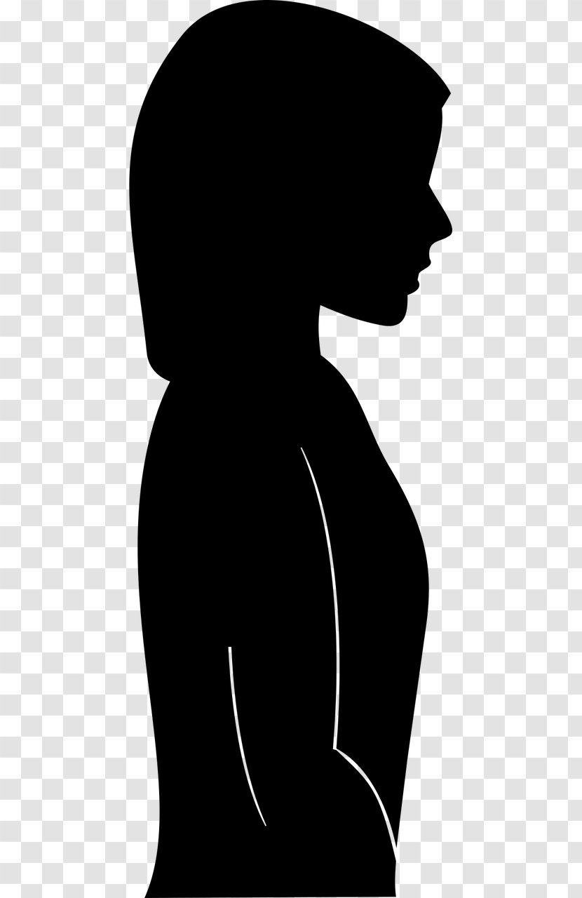 Silhouette Drawing Woman Homo Sapiens - Painting Transparent PNG