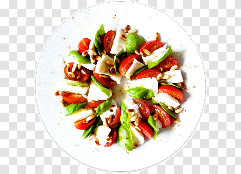 Greek Salad Caprese Food Vinegar Recipe - Hors D Oeuvre - Oil Transparent PNG