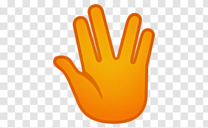 Orange Background - Hand - Gesture Personal Protective Equipment Transparent PNG