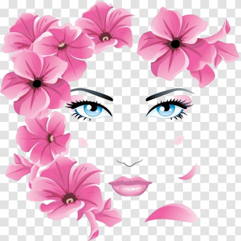 Embroidery & Cross-stitch A New Look For Needlework: And - Flower - Girls Face Transparent PNG